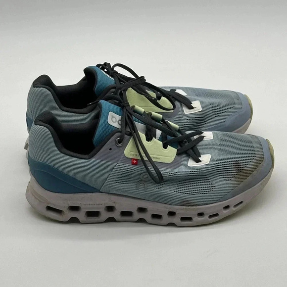 On Cloudstratus Chambray/Lavender Women's Running Shoes Size US W11 - Picture 1 of 14
